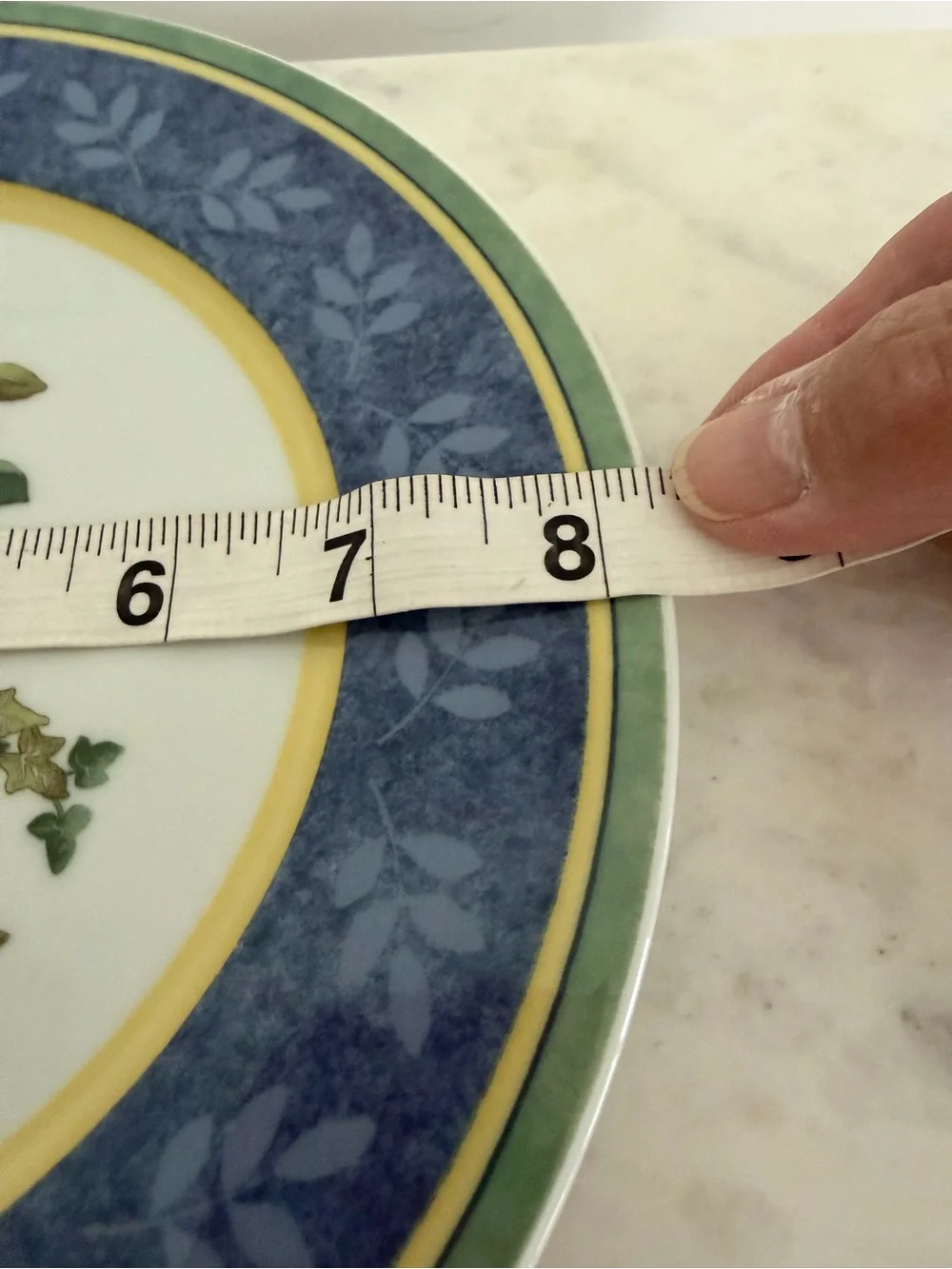Villeroy & Boch measures 4”
